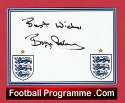 England Manchester United Bryan Robson Autograph Signed Man Utd 90’s