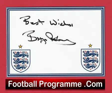 England Manchester United Bryan Robson Autograph Signed Man Utd 90's - Image 2