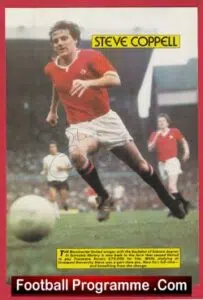 Manchester United Steve Coppell Autograph Signed Picture Man Utd