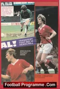 Manchester United Gordon McQueen Autograph Signed Man Utd 1980s