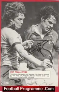 Manchester United Joe Jordan Autograph Signed Picture Man Utd