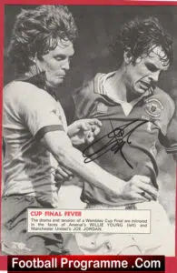 Manchester United Joe Jordan Autograph Signed Picture Man Utd