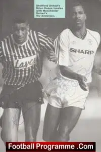 Manchester United Viv Anderson Signed Autograph Picture Man United