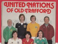 Manchester United Football Team Multi Signed Autographed Picture 1980s
