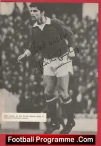 Manchester United Martin Buchan Autograph Signed Man Utd
