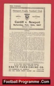 Newport Rugby v Cardiff 1947 – 1940s