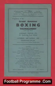Boxing – Grand Amateur Tournament 1942 – at Enfield London