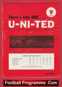 Manchester United There’s Only One United Newsletter 1974 – 1975