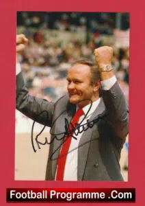 Manchester United Ron Atkinson Autograph Signed Man Utd Manager
