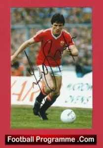 Manchester United Frank Stapleton Autograph Signed Picture Man Utd