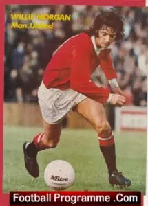Manchester United Willie Morgan Autographed Signed Man Utd