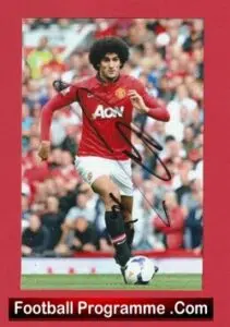 Manchester United Marouane Fellaini Autographed Signed Man Utd