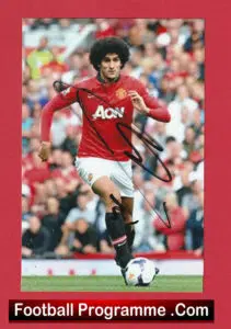 Manchester United Marouane Fellaini Autographed Signed Man Utd