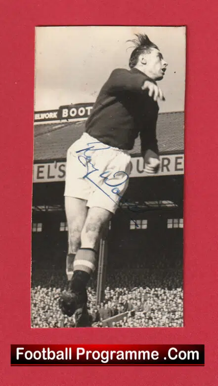 Manchester United Ray Wood Autograph Signed Man Utd 1950’s