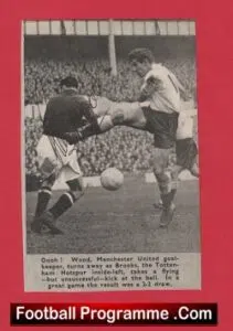 Manchester United Ray Wood Autograph Signed Man Utd 1950’s