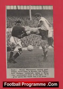 Manchester United Ray Wood Autograph Signed Man Utd 1950’s