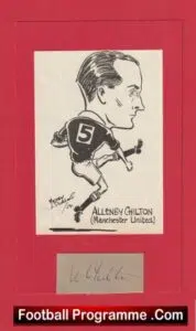 Manchester United Allenby Chilton Autograph Signed Man Utd 1940’s