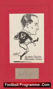 Manchester United Allenby Chilton Autograph Signed Man Utd 1940’s