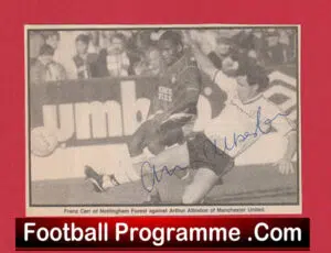 Manchester United Arthur Albiston Autograph Picture