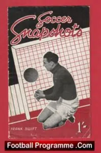 Frank Swift Soccer Snapshots Booklet 1940s