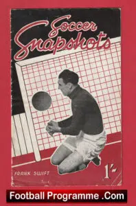 Frank Swift Soccer Snapshots Booklet 1940s