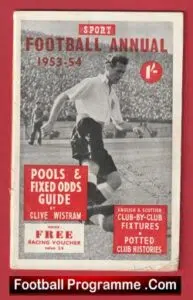 Sport Football Annual Book 1953 – 1954