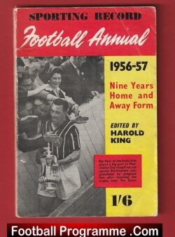 Sporting Record Football Annual Book 1956 – 1957
