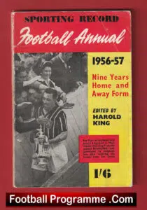 Sporting Record Football Annual Book 1956 – 1957