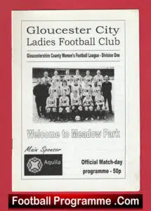 Gloucester Greyhounds v Bristol University 2002 – Womens Football Ladies