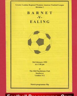 Barnet Ladies v Ealing 1995 – Womens Football