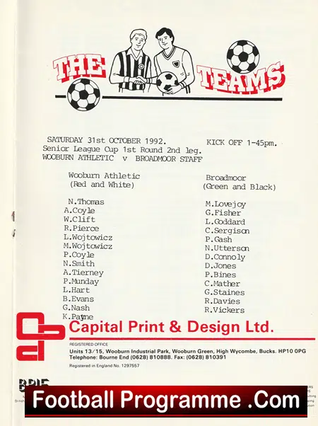 Woodburn Athletic v Broadmoor 1992 - Image 3