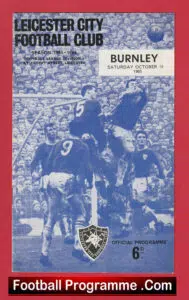 Leicester City v Burnley 1965