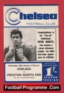 Chelsea v Preston 1969 – FA Cup Replay