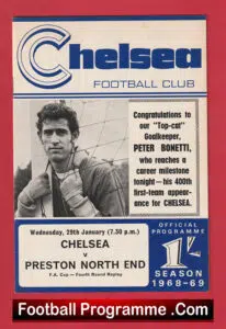 Chelsea v Preston 1969 – FA Cup Replay