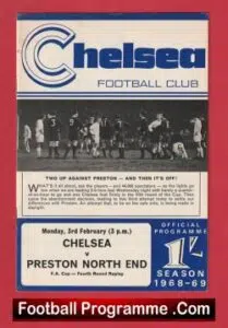Chelsea v Preston 1969 – FA Cup 4th Round Replay