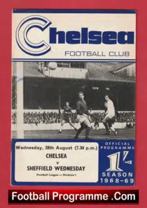 Chelsea v Sheffield Wednesday 1968