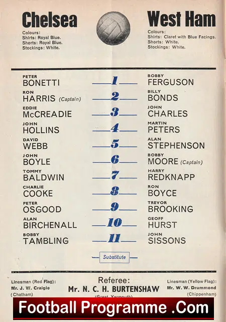 Chelsea v West Ham United 1968 - Image 3