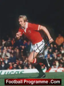 Manchester United Jimmy Greenhoff Autograph Signed Photograph