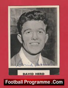 Manchester United David Herd Autograph Signed Man United 60’s