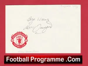 Manchester United Peter Davenport Autograph Signed Man United 80’s