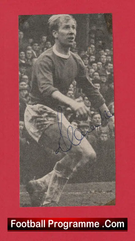 Manchester United Bobby Charlton Autograph Signed Picture Man Utd