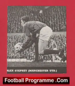 Manchester United Alex Stepney Autograph Signed Man Utd 70s