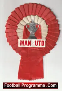 Manchester United Man Utd Football Club Football Rosette 1960’s