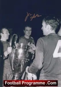 Manchester United John Aston Autograph Signed Picture Man Utd