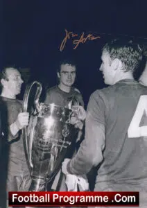 Manchester United John Aston Autograph Signed Picture Man Utd