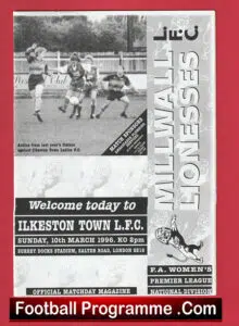 Millwall Ladies v Ilkeston Town 1996 – Womens Football