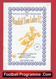 Mansfield Town Ladies v Stratford 1998 – Womens Football