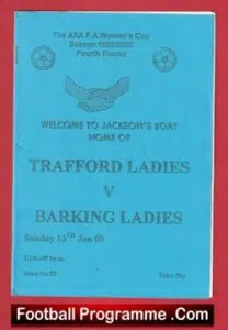 Trafford Ladies v Barking 2000 – Womens Football