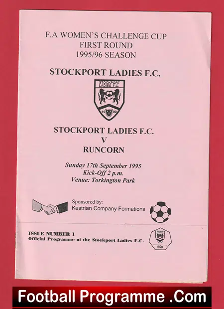 Stockport Ladies v Runcorn 1995 - Womens Football - Image 2