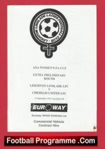Leighton Linslade Ladies v Chesham United 1999 – Womens Football